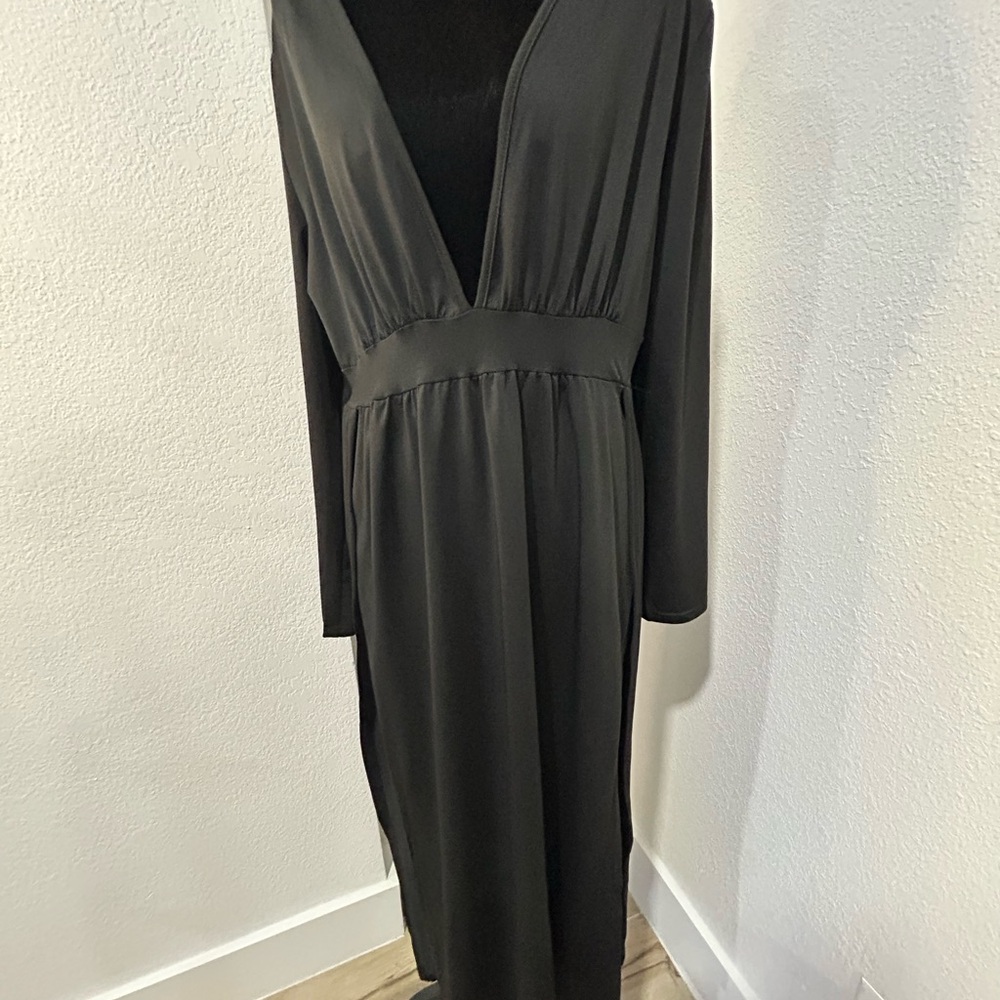 Source Unknown Black Long Sleeve Dress